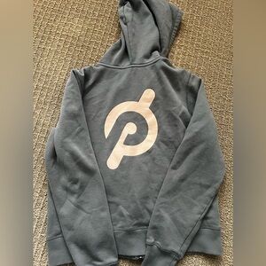 Gray medium zip up peloton